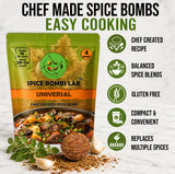 Spice Bombs 4 Pack Universal Seasoning by Spice Bombs Lab