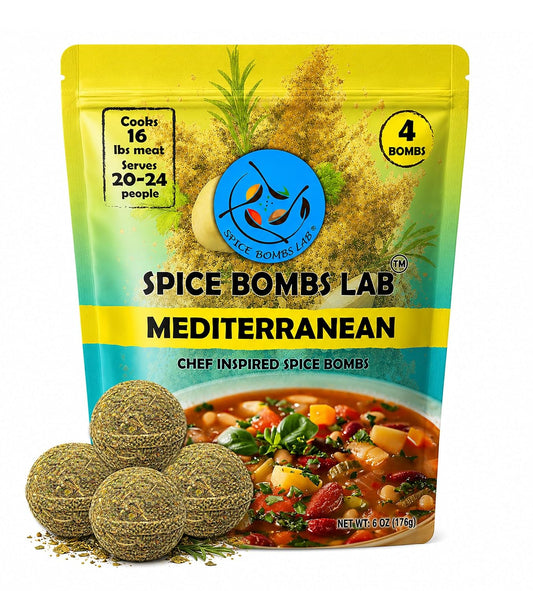 Spice Bombs 4 Pack Mediterranean  Seasoning by Spice Bombs Lab