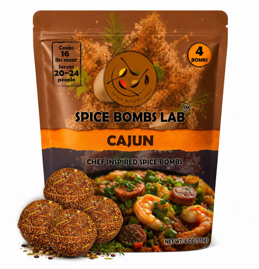 Spice Bombs 4 Pack Cajun Seasoning by Spice Bombs Lab